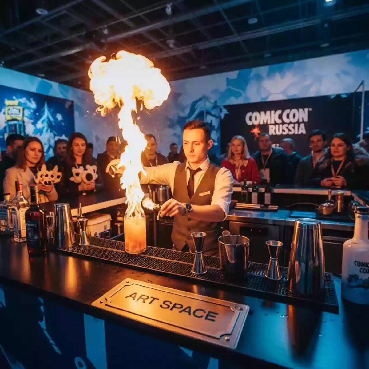 Аренда Барное шоу жженка в парке «Ривьера» — ART SPACE