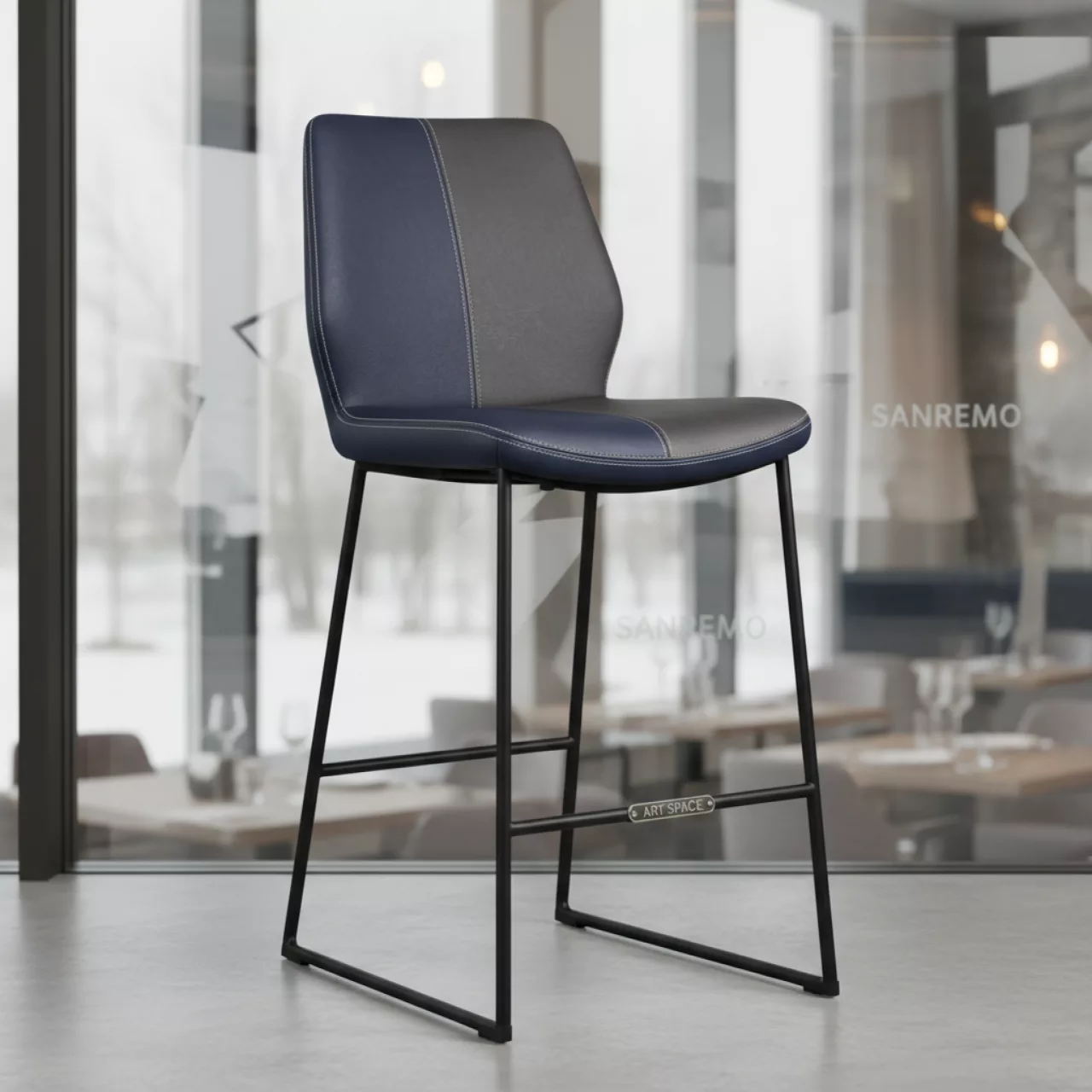 Аренда Барный стул из экокожи в ресторане «Sanremo» — ART SPACE