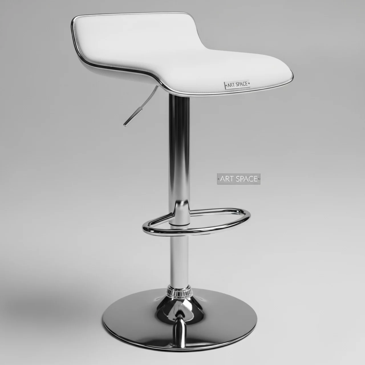 Аренда Барный стул Краков экокожа белая в МФК «Горный» — ART SPACE