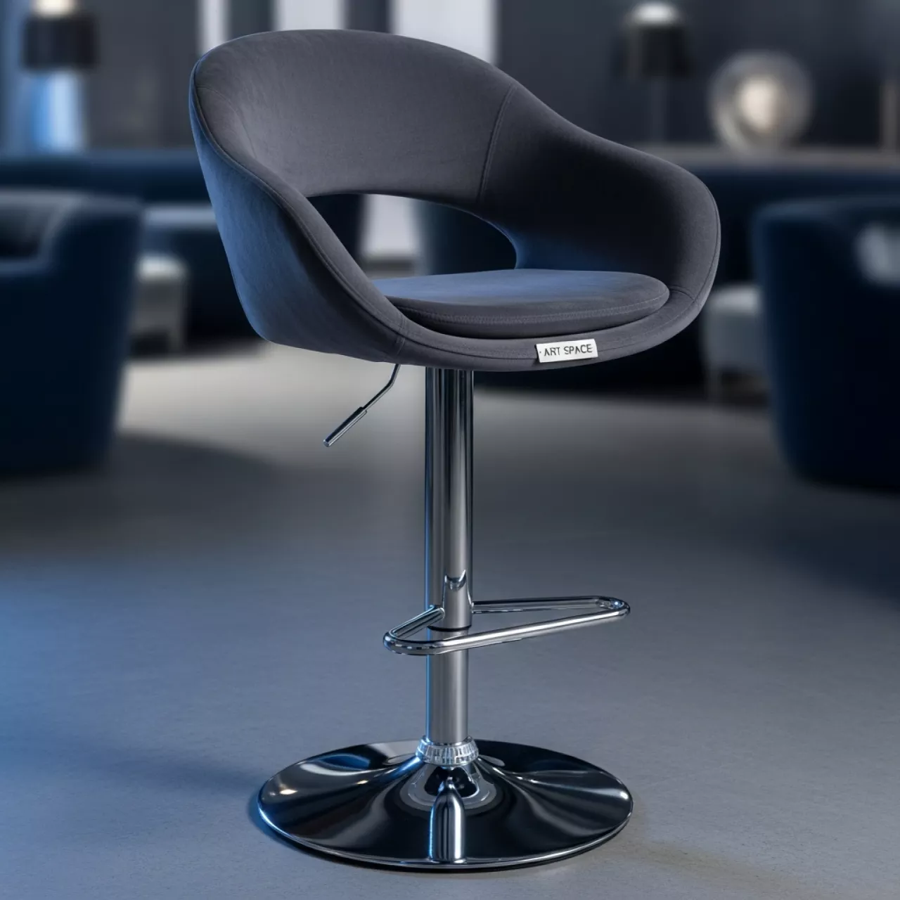 Аренда Барный стул кресло Kruger серый в ресторане «Сыроварня» — ART SPACE