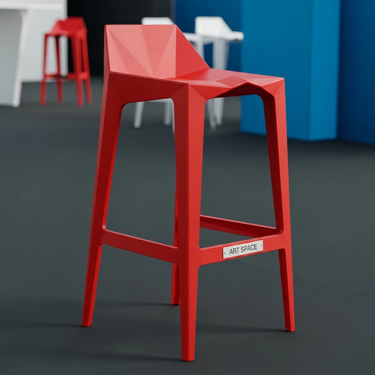 Аренда Барный стул Miura Red в Red Arena — ART SPACE