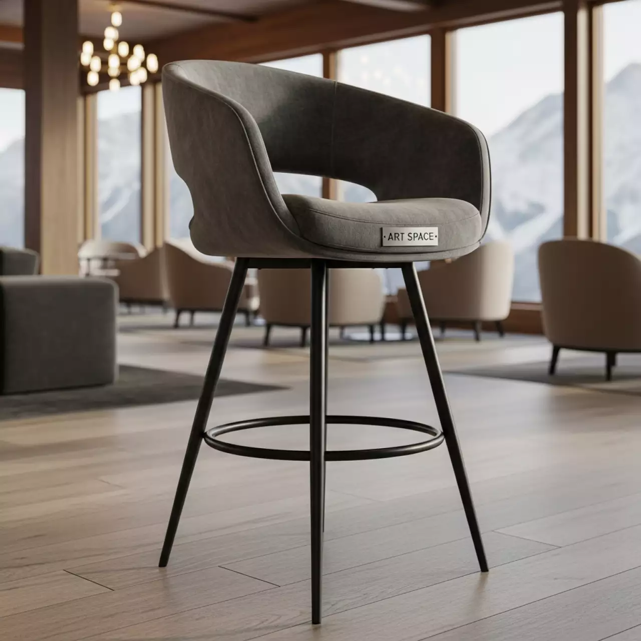 Аренда Барный стул Morbido Bruno в Поляна 1389 Отель и Спа — ART SPACE