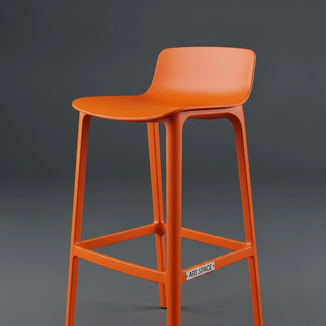 Аренда Барный стул оранжевый пластиковый Bombo в санатории «Черноморье» — ART SPACE