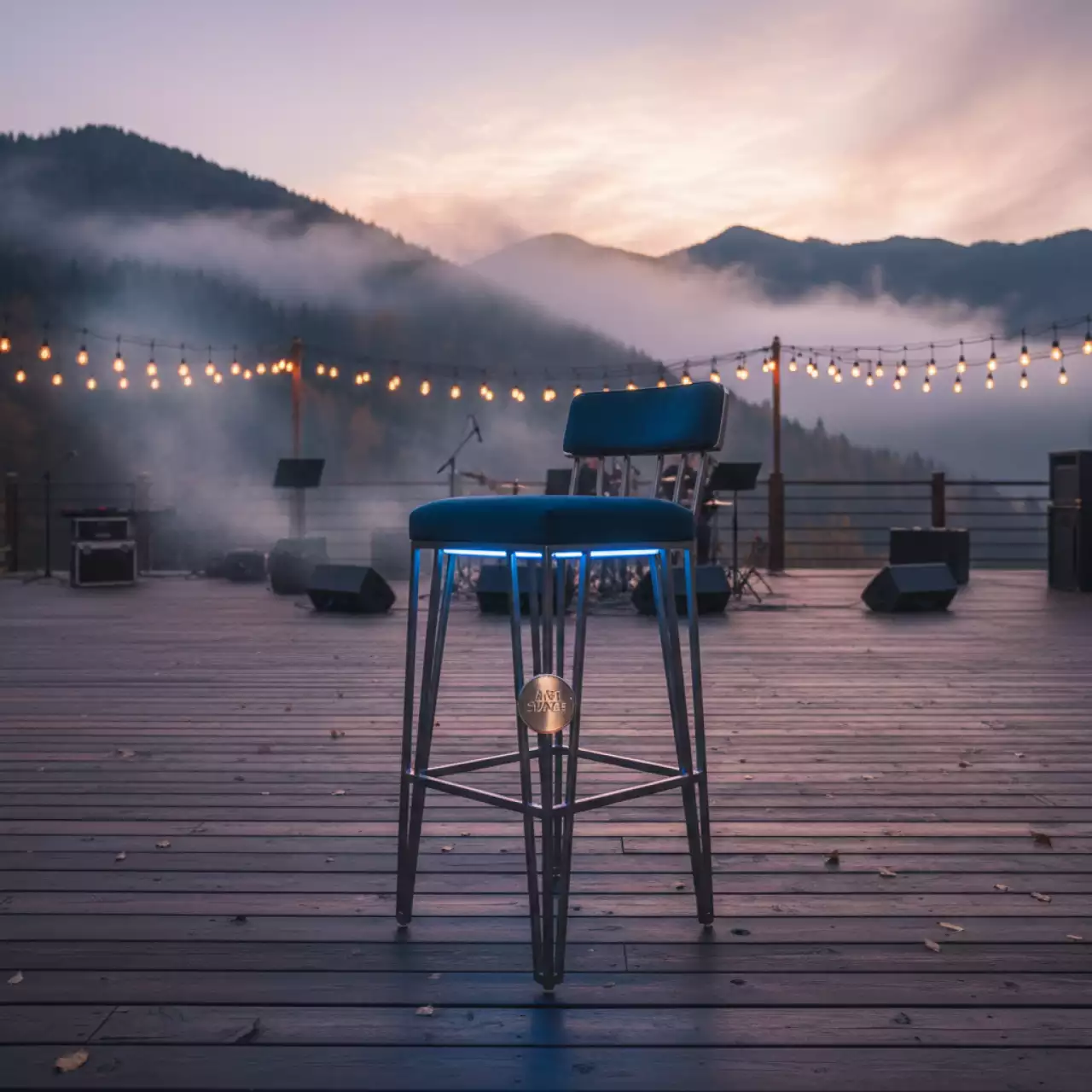 Аренда Барный стул светильник на аккумуляторе в Поляна 1389 Отель и Спа — ART SPACE