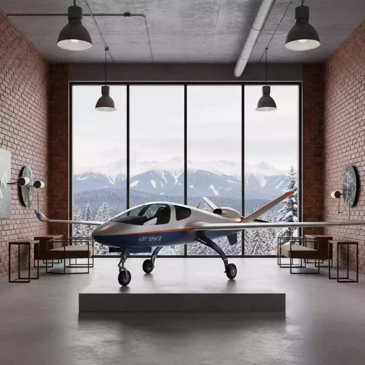 Аренда БАС учебная одномоторного самолетного типа ARA FWE WM1 в Поляна 1389 Отель и Спа — ART SPACE