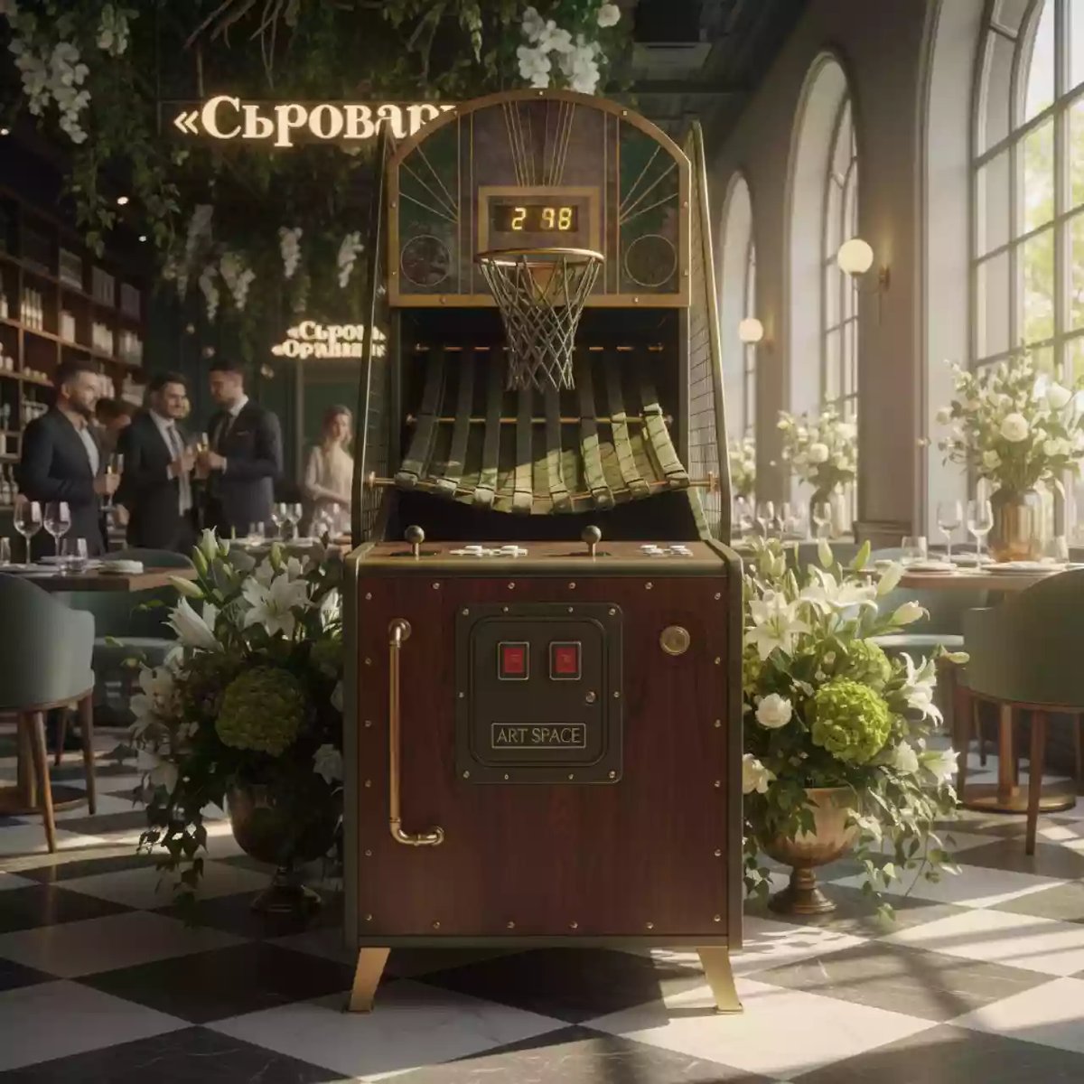 Аренда Баскетбол ретро военный в ресторане «Сыроварня» — ART SPACE