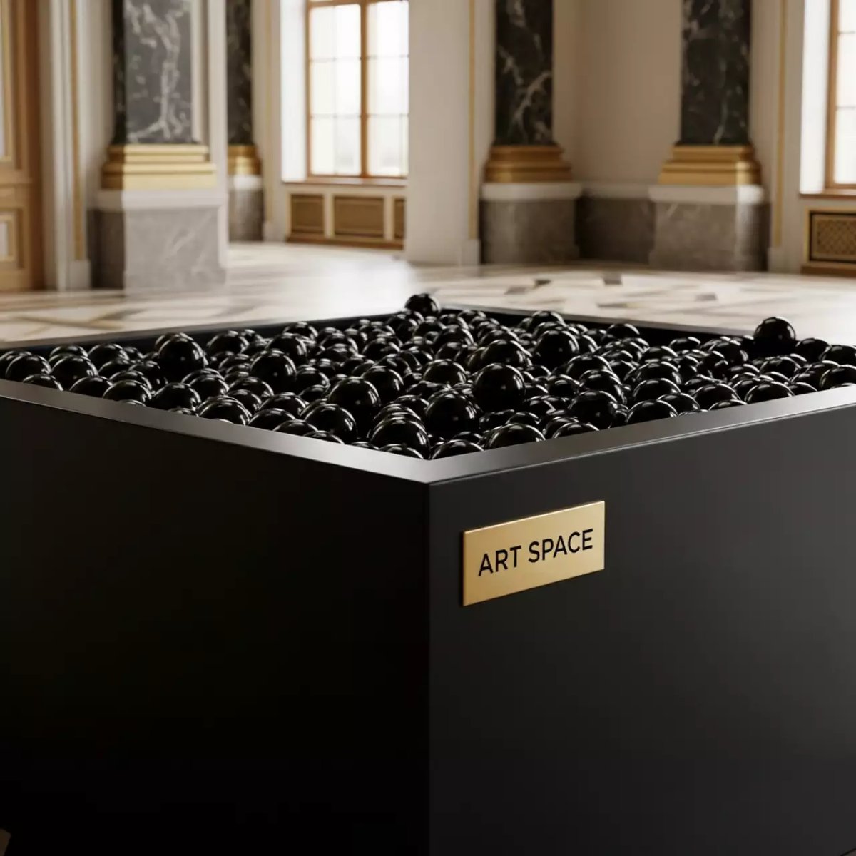 Аренда Бассейн сухой черный квадрат в МФК «Горный» — ART SPACE