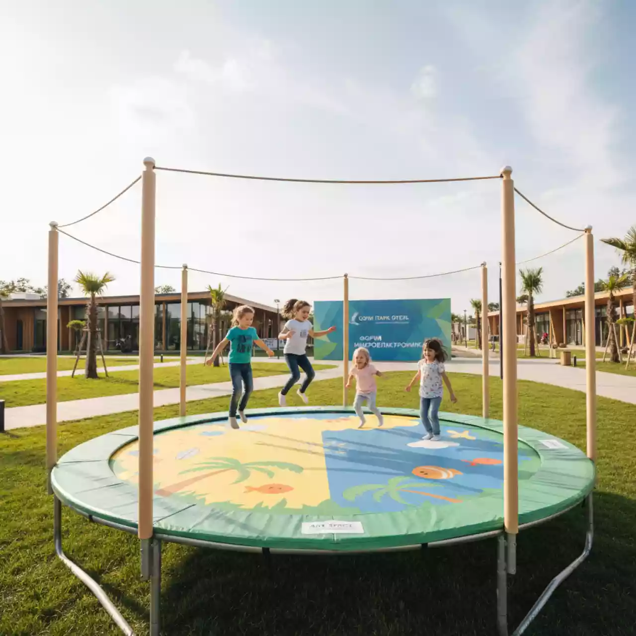 Аренда Батут детский "Праздничный полет" в Сочи Парк Отеле — ART SPACE