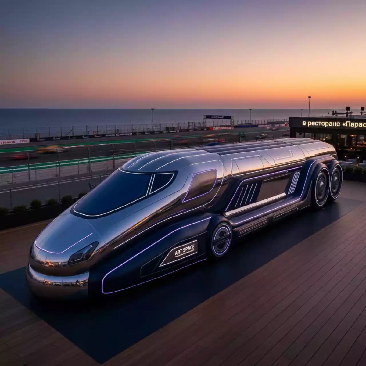 Аренда Батут локомотив в ресторане «Паруса» — ART SPACE