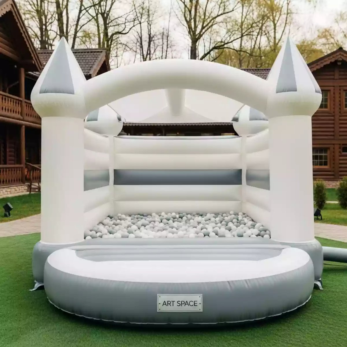 Аренда Батут новогодний с сухим бассейном в этно-парке «Моя Россия» — ART SPACE