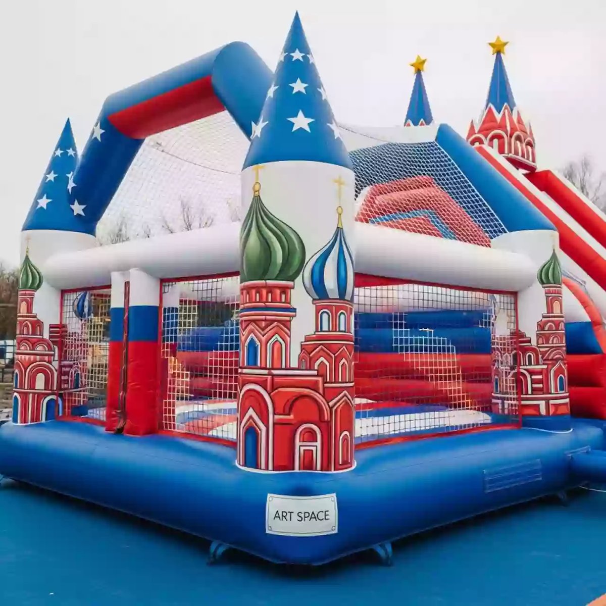 Аренда Батут Патриот в этно-парке «Моя Россия» — ART SPACE