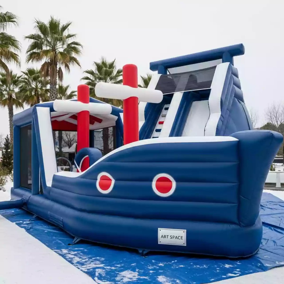 Аренда Батут с горкой "Кораблик" в санатории «Сочи» — ART SPACE
