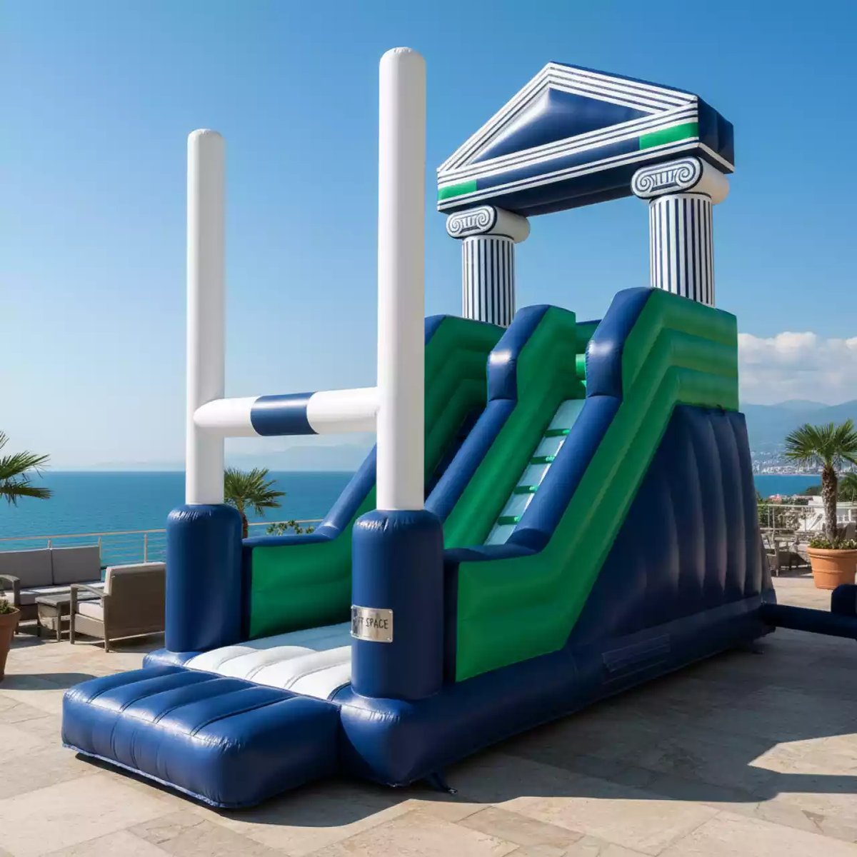 Аренда Батут с горкой Регби в отеле Radisson Lazurnaya — ART SPACE