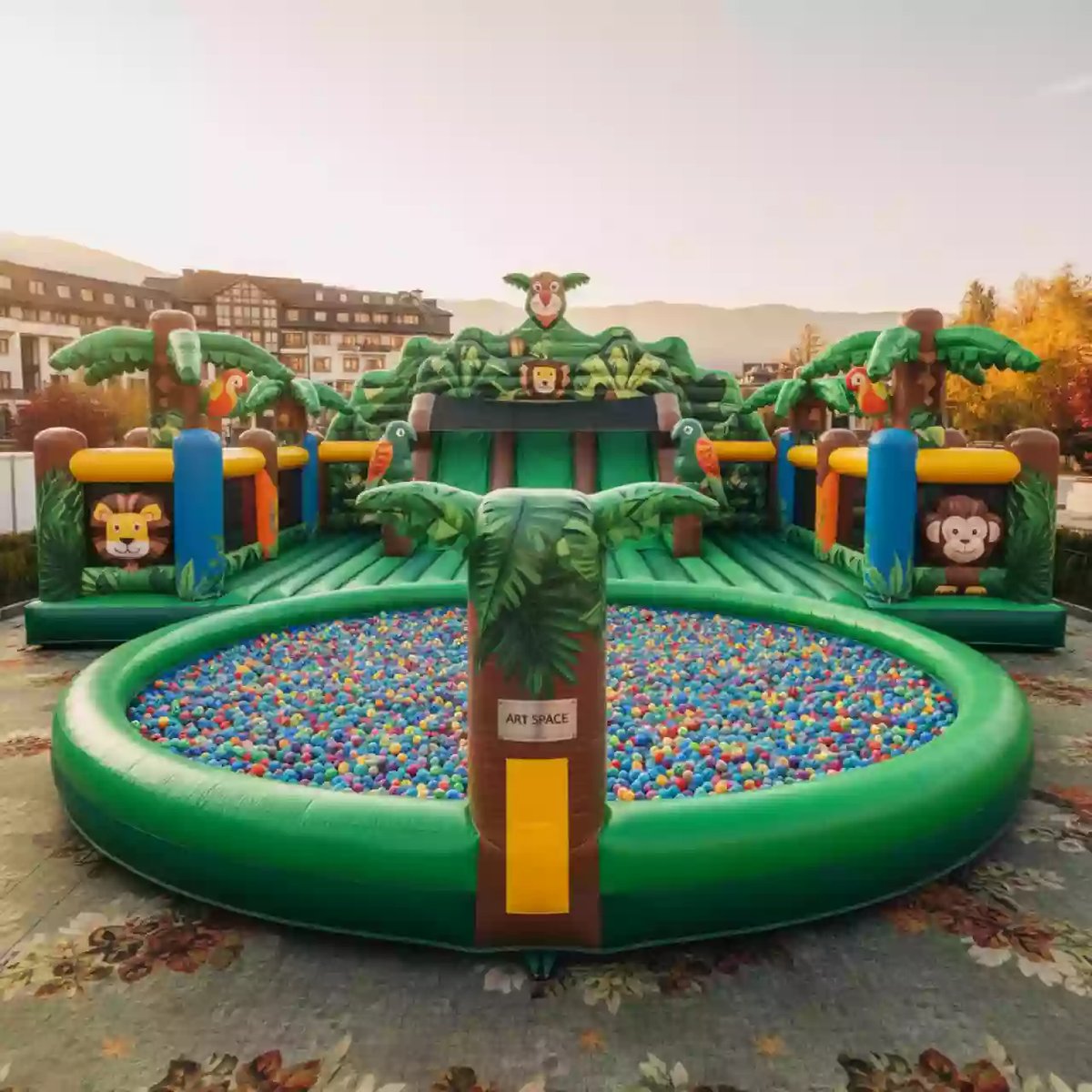 Аренда Батут с сухим бассейном "Джунгли" в Golden Tulip Rosa Khutor — ART SPACE