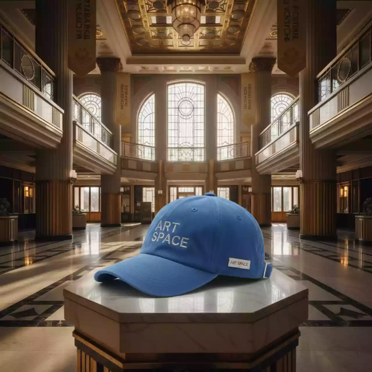 Аренда Бейсболка для сублимации васильковая полувелюр металлическая застежка в гранд-отеле «Жемчужина» — ART SPACE