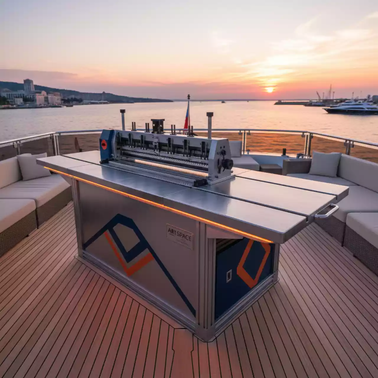 Аренда Биговщик перфоратор Bulros professional series 660E на VIP теплоходе (Морпорт Сочи) — ART SPACE