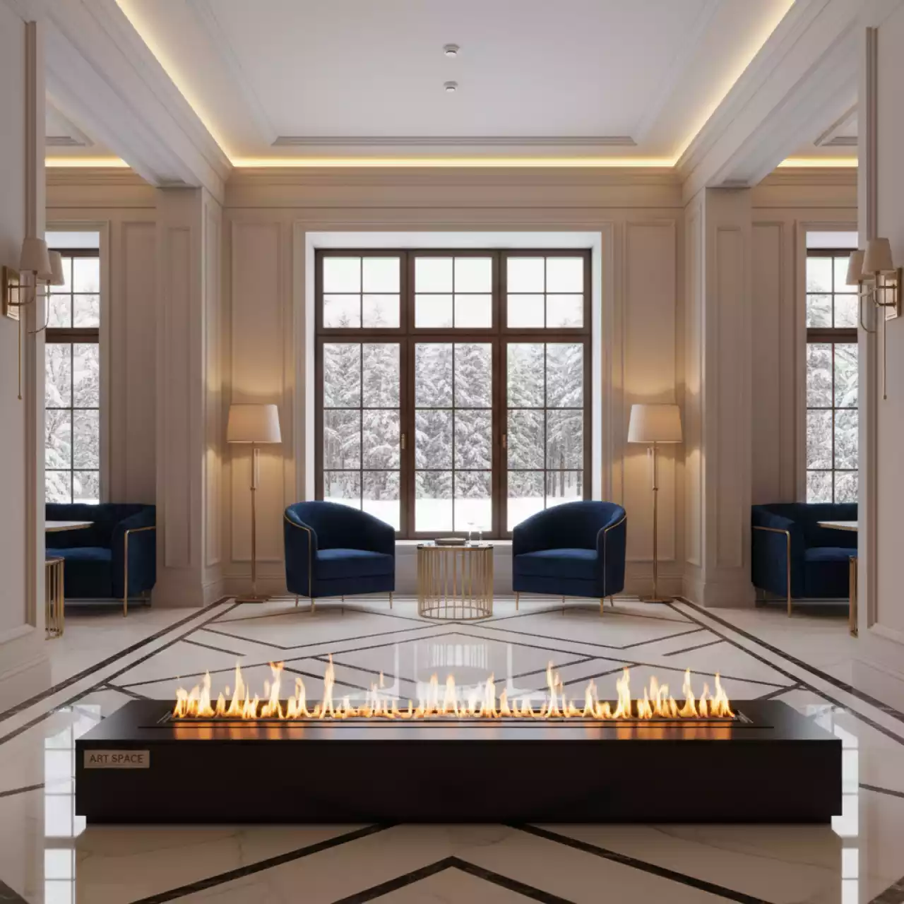 Аренда Биокамин Elliot 1500 Long в Karat Resort — ART SPACE