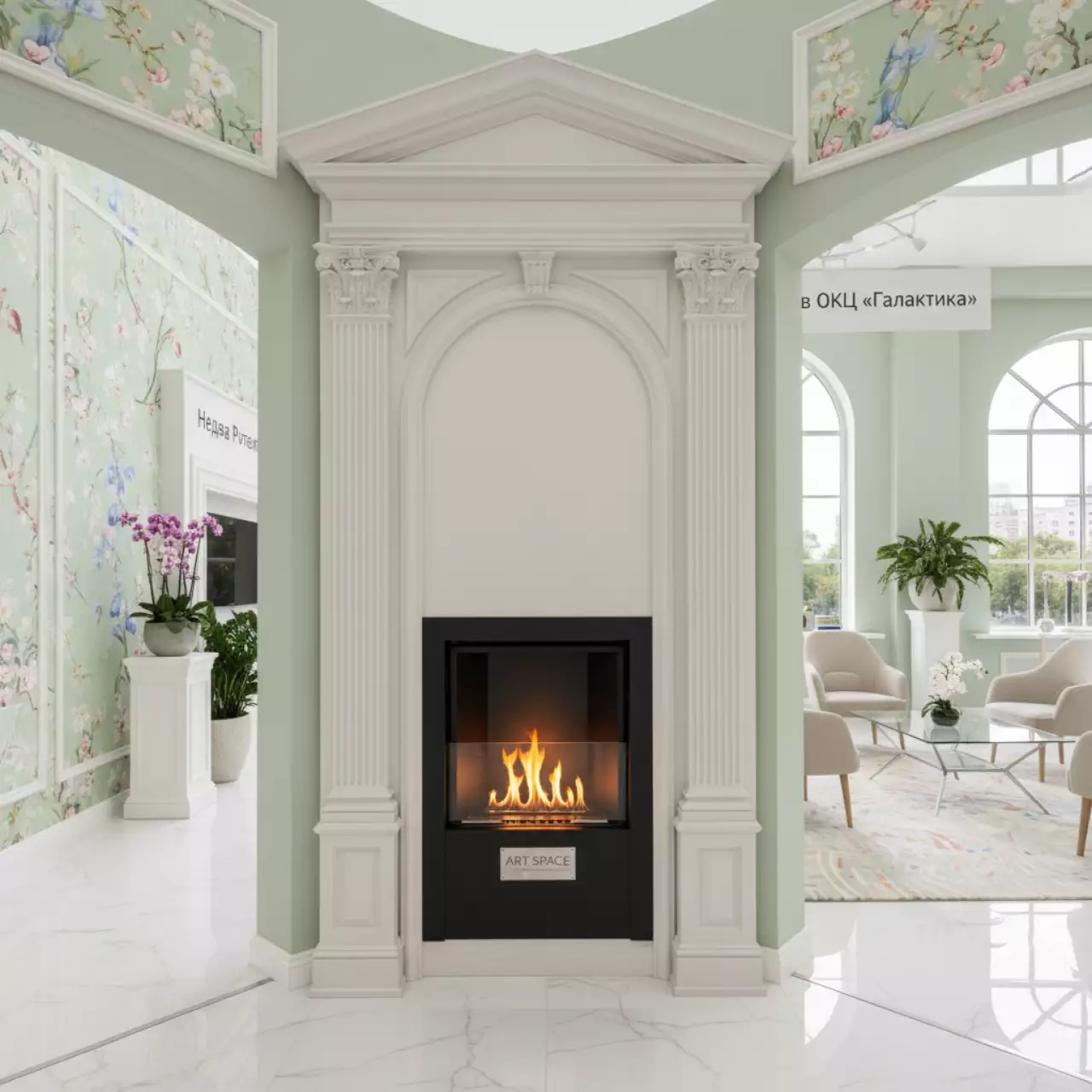 Аренда Биокамин угловой ZeFire Standart 700 левый правый в ОКЦ «Галактика» — ART SPACE