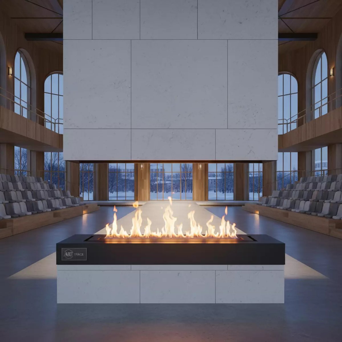 Аренда Биокамин ZeFire Flagman 1000 в Зимнем театре — ART SPACE