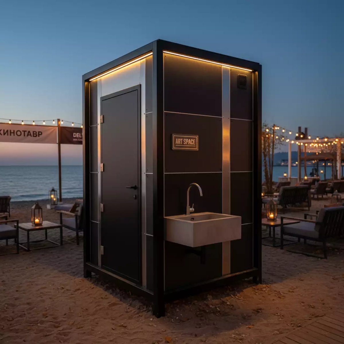 Аренда Биотуалет с уличным умывальником в пляжном клубе Del Mar — ART SPACE