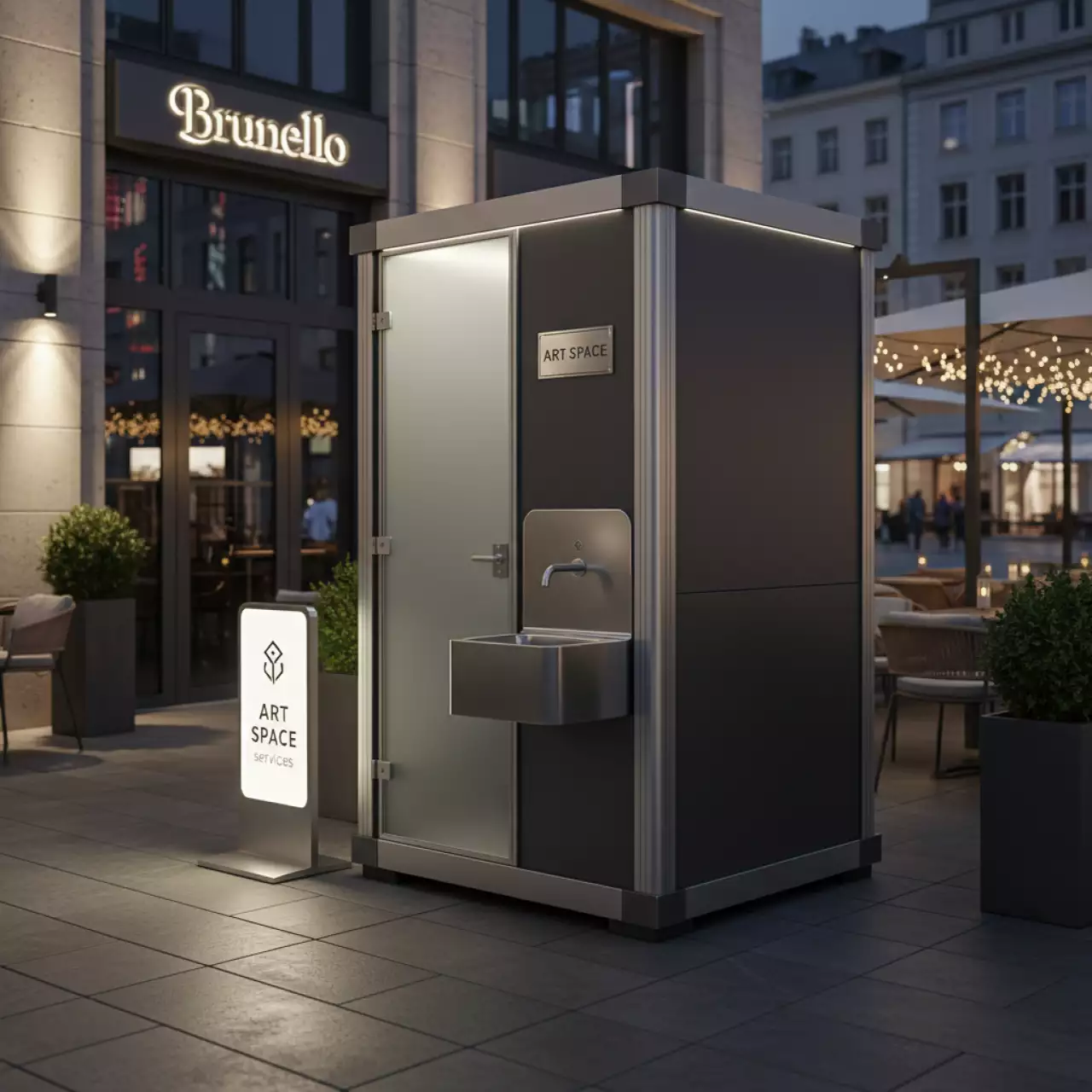 Аренда Биотуалет с умывальником в ресторане «Brunello» — ART SPACE