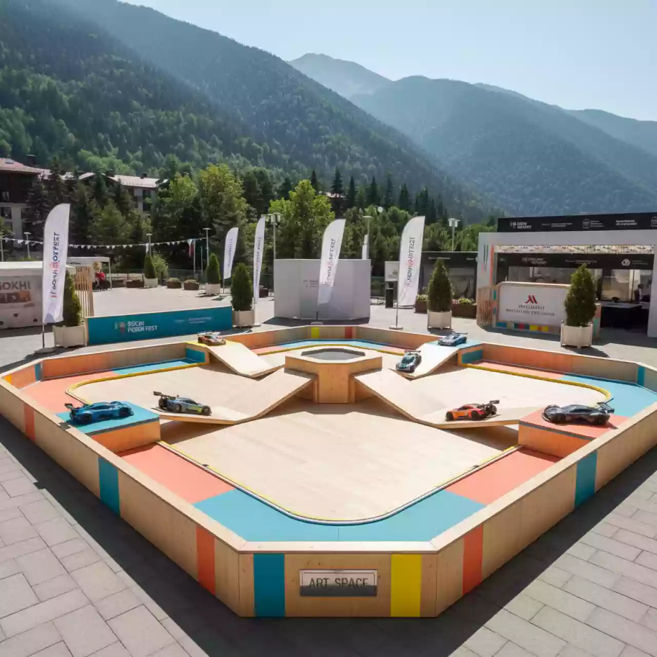 Аренда Битва на тачках в Sochi Marriott Krasnaya Polyana — ART SPACE