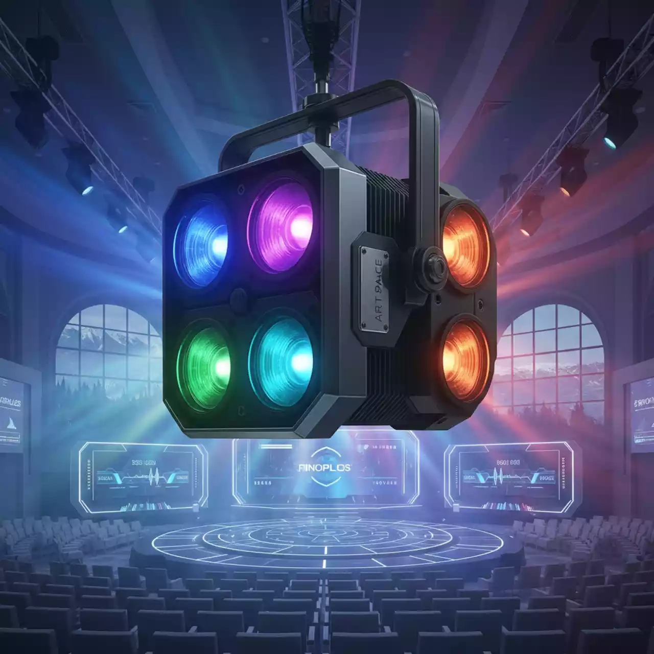 Аренда Блиндер светодиодный Dialighting COB LED blinder W RGB 4x100W в санатории «Русь» — ART SPACE