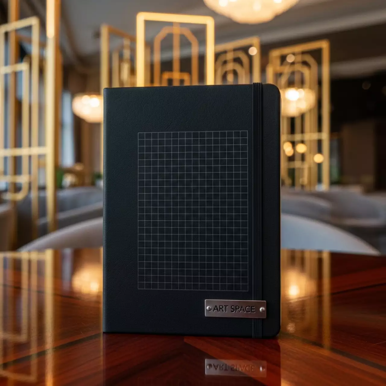 Аренда Блокнот Nettuno mini в клетку черный в отеле Hyatt Regency Sochi — ART SPACE