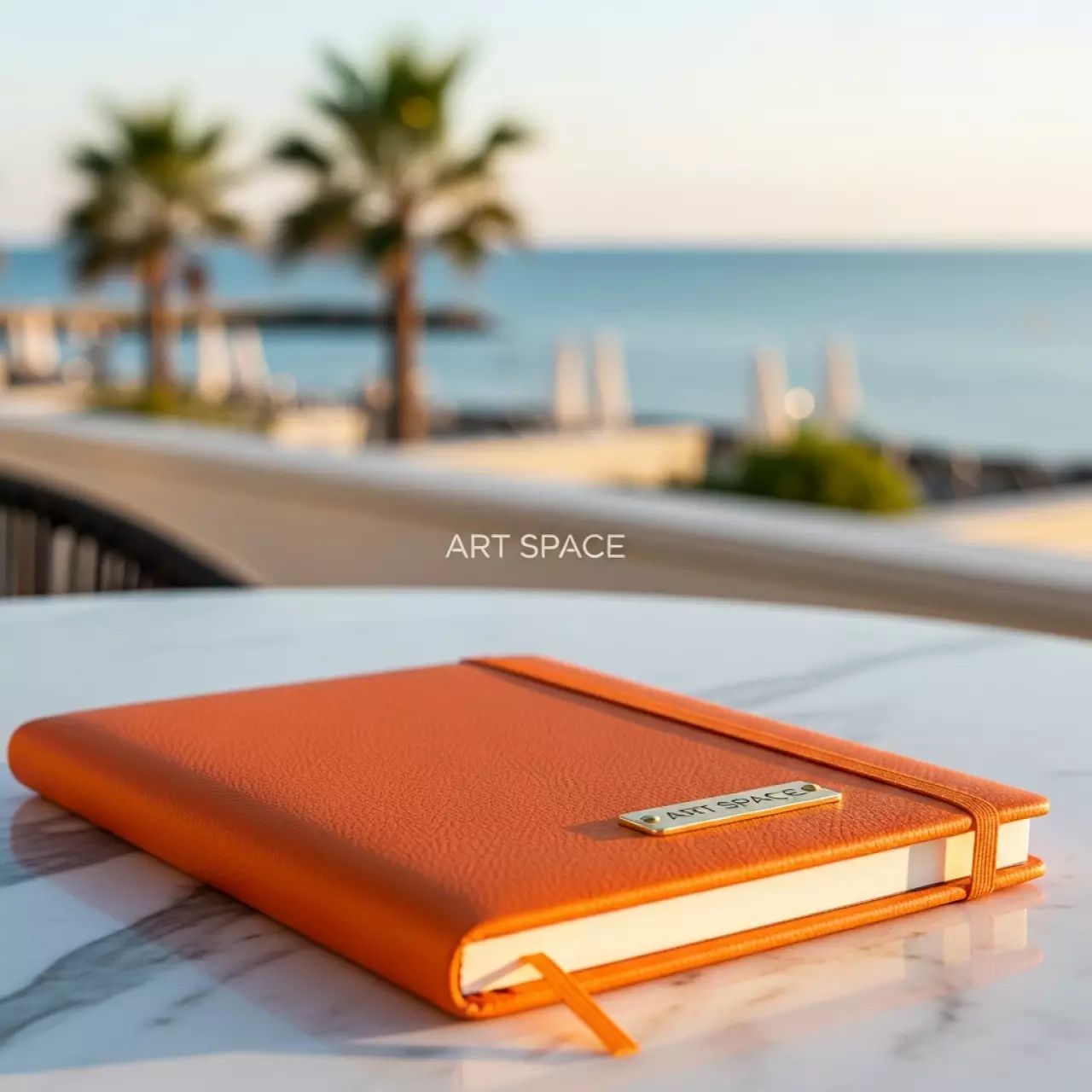 Аренда Блокнот Shall оранжевый на пляже «Маяк» — ART SPACE