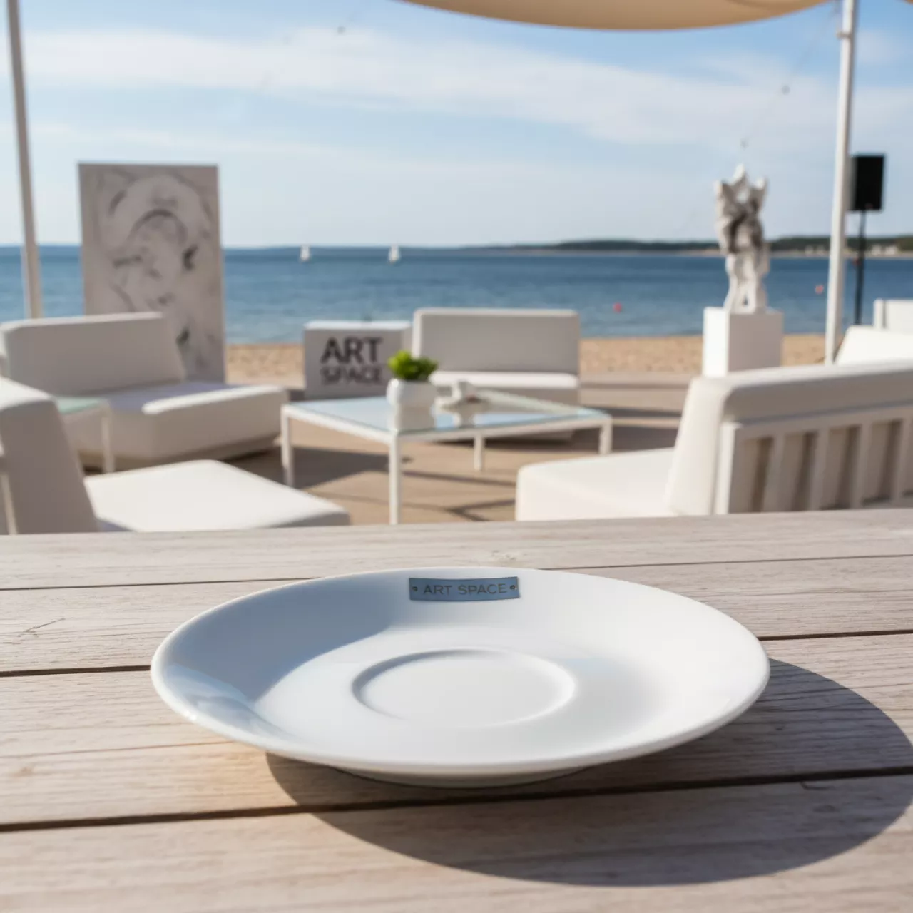 Аренда Блюдце чайное Kunst Werk для чашки 250 мл в пляжном клубе Del Mar — ART SPACE