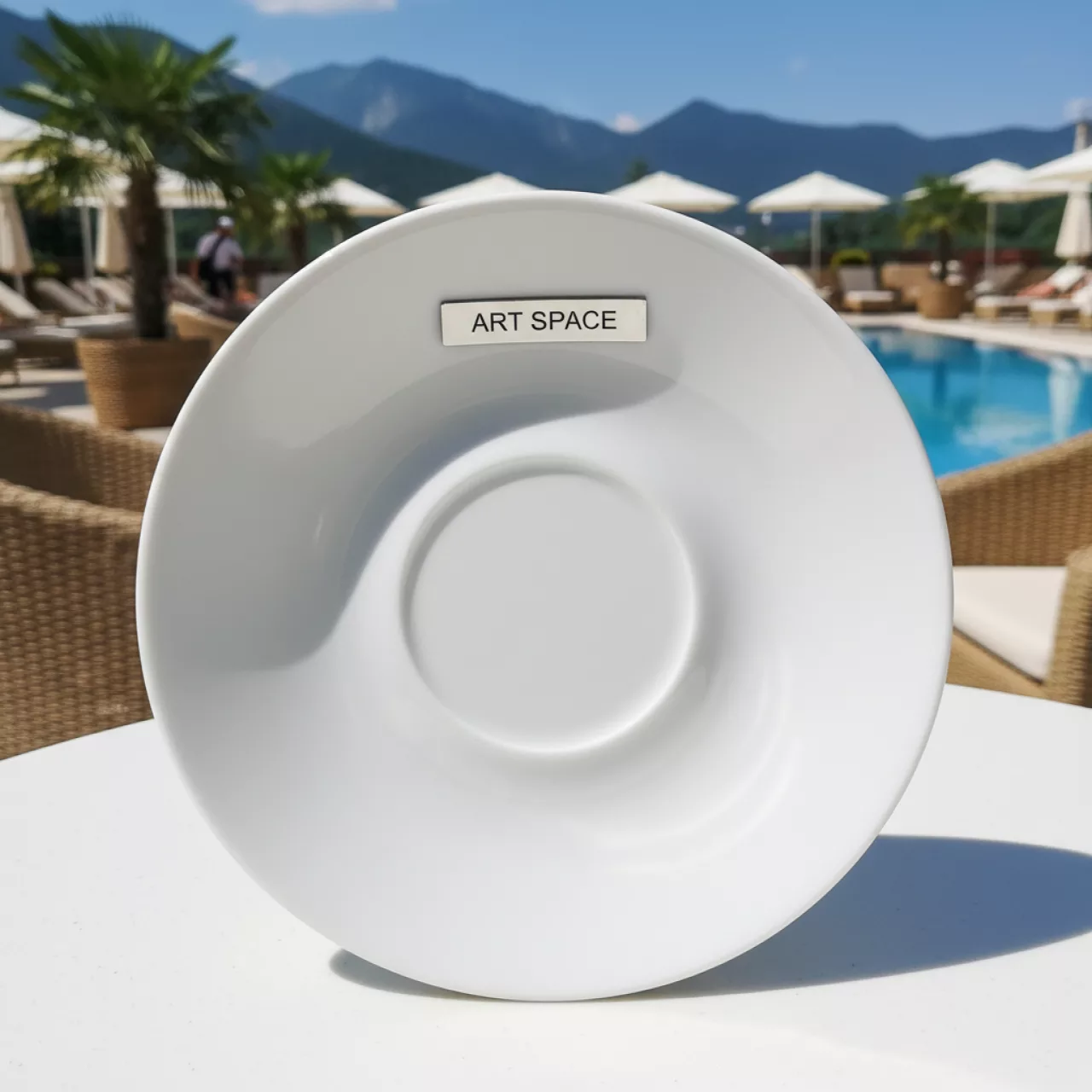 Аренда Блюдце для эспрессо Башкирский фарфор на курорте «Газпром» (Альпика) — ART SPACE