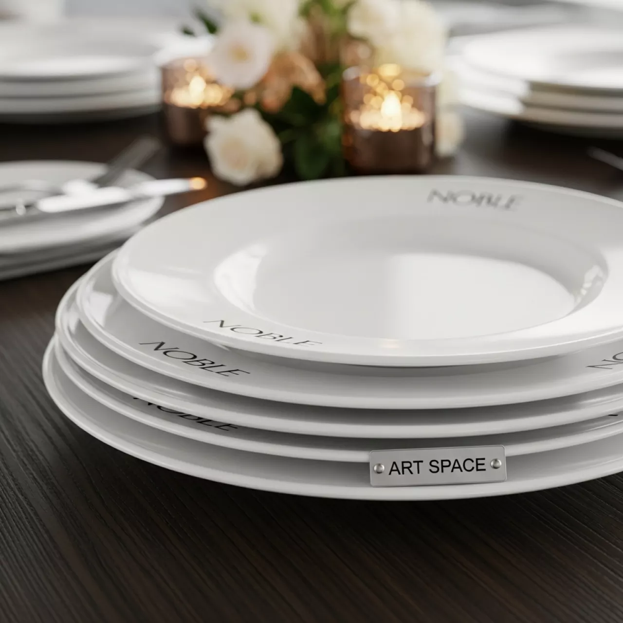 Аренда Блюдце для кофейной чашки фарфор NOBLE в Сочи Парк Отеле — ART SPACE