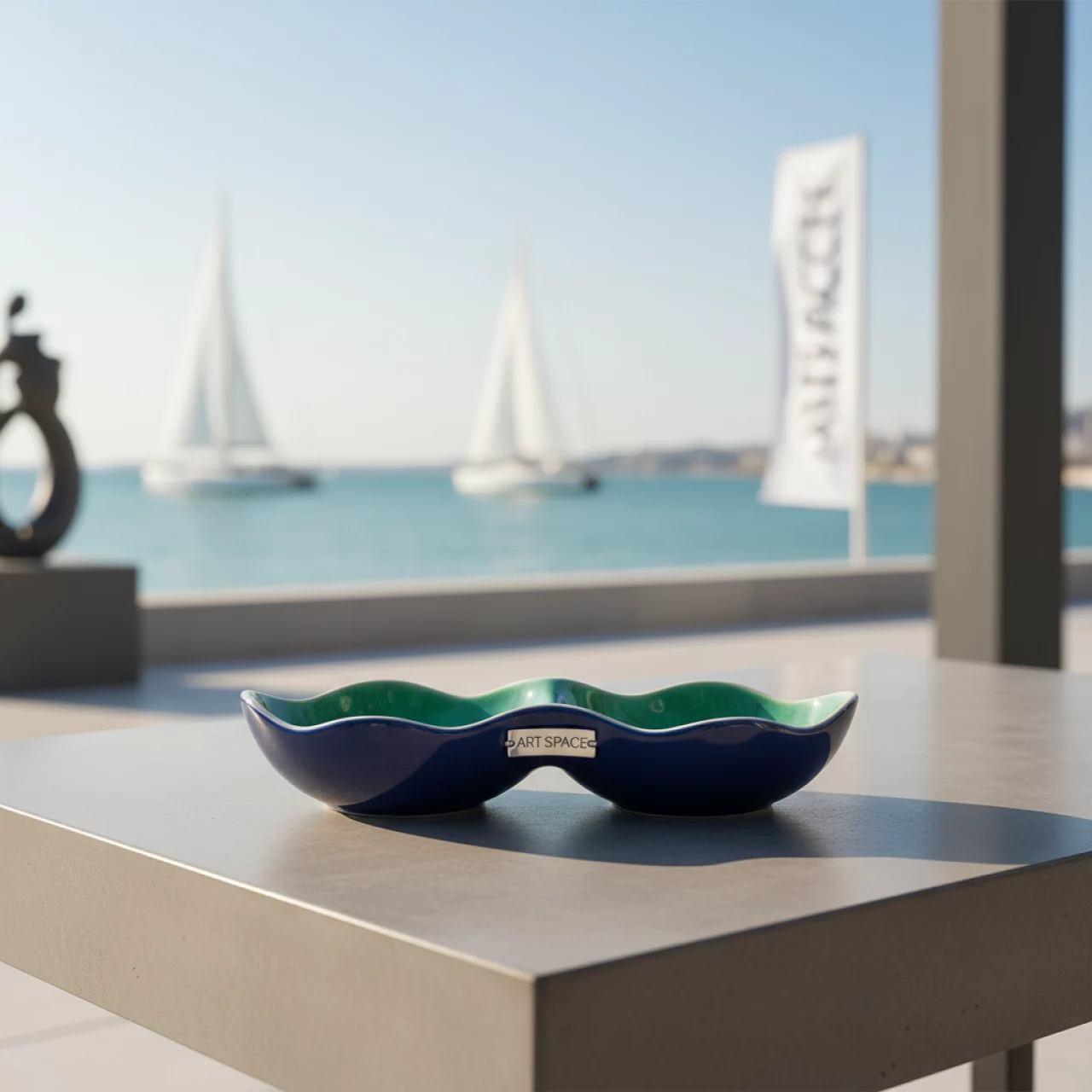 Аренда Блюдце для соуса двойное Chan Wave на парусной регате (Сочи) — ART SPACE