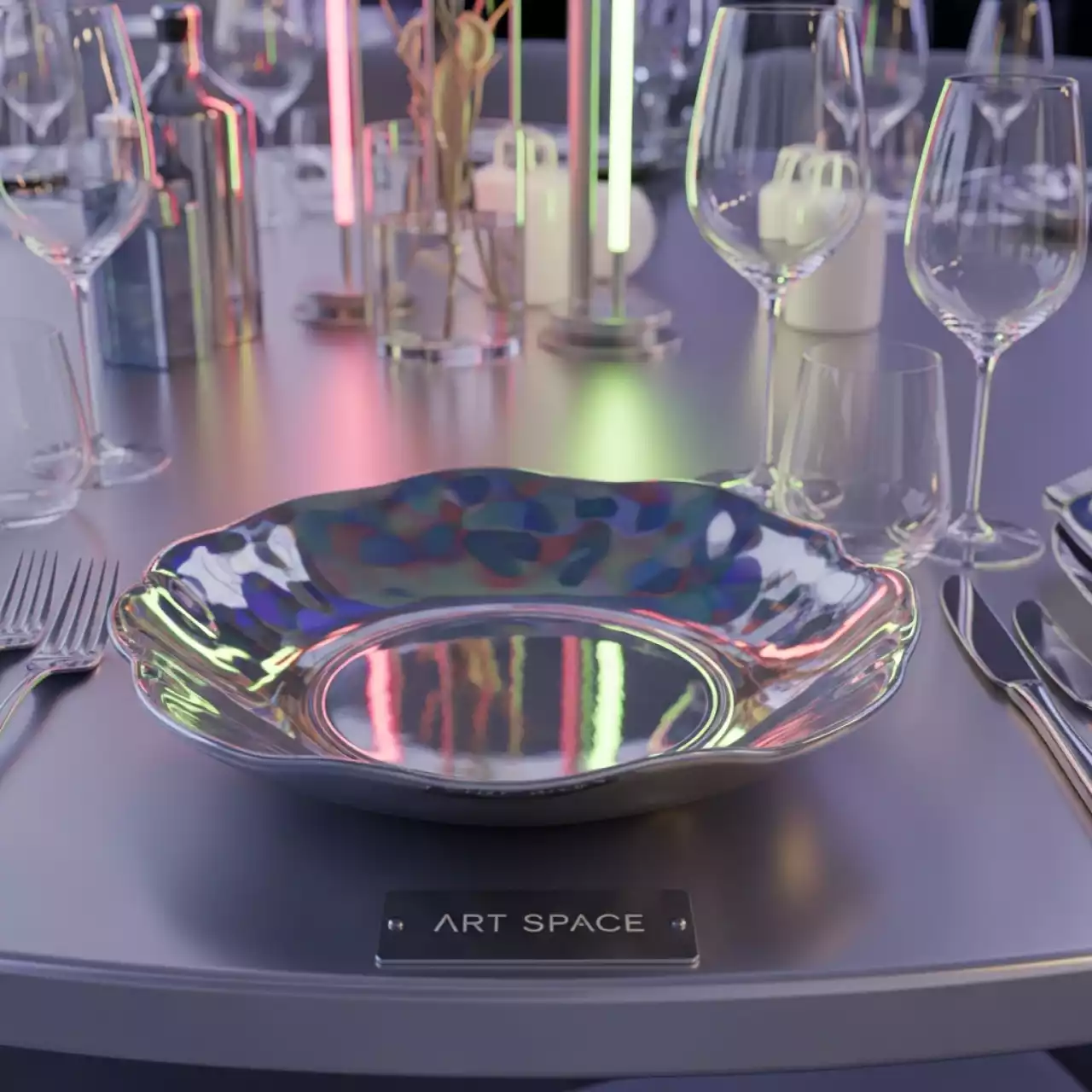 Аренда Блюдо Альмерия с неровными бортами D 300 мм в Imeretinskiy Hotel — ART SPACE