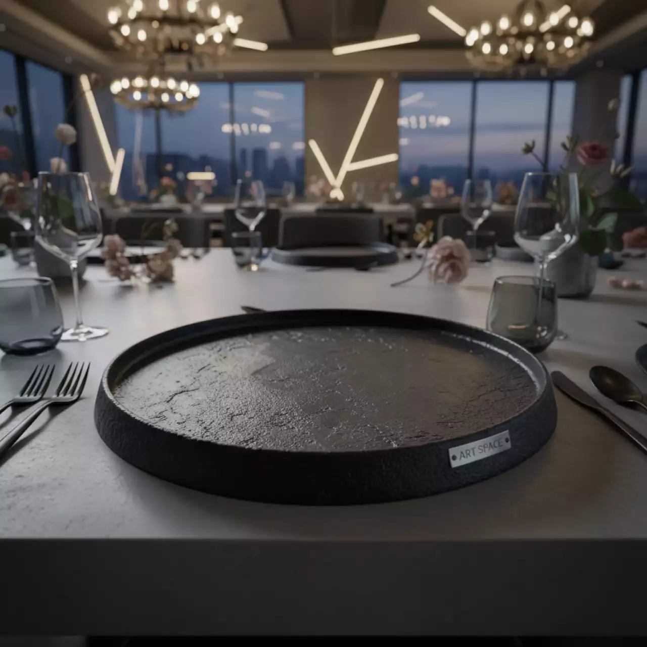 Аренда Блюдо Black Raw Stellar в Imeretinskiy Hotel — ART SPACE