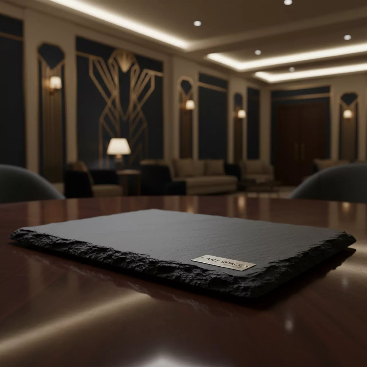 Аренда Блюдо Блюдо базальт сланец 300х120 мм в Маринс Парк Отеле — ART SPACE