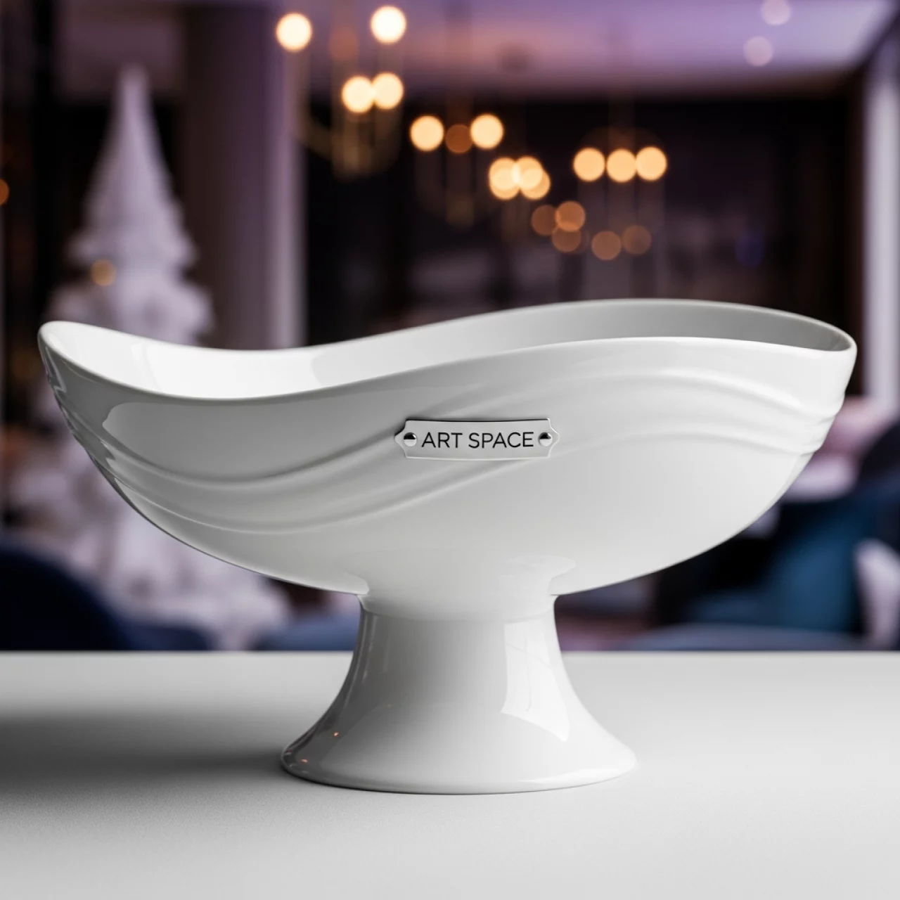 Аренда Блюдо Chan Wave Classic на ножке 255 мм в отеле Hyatt Regency Sochi — ART SPACE