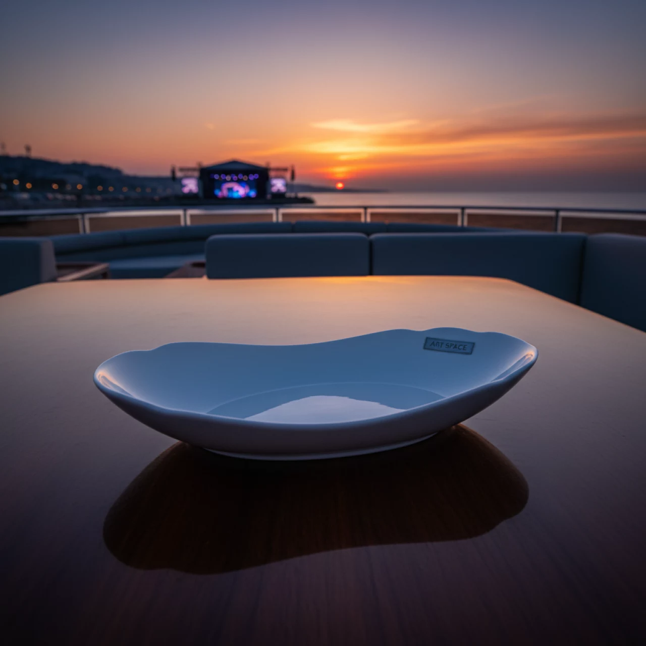 Аренда Блюдо Chan Wave овальное 400 мм на VIP-яхте (Имеретинский порт) — ART SPACE