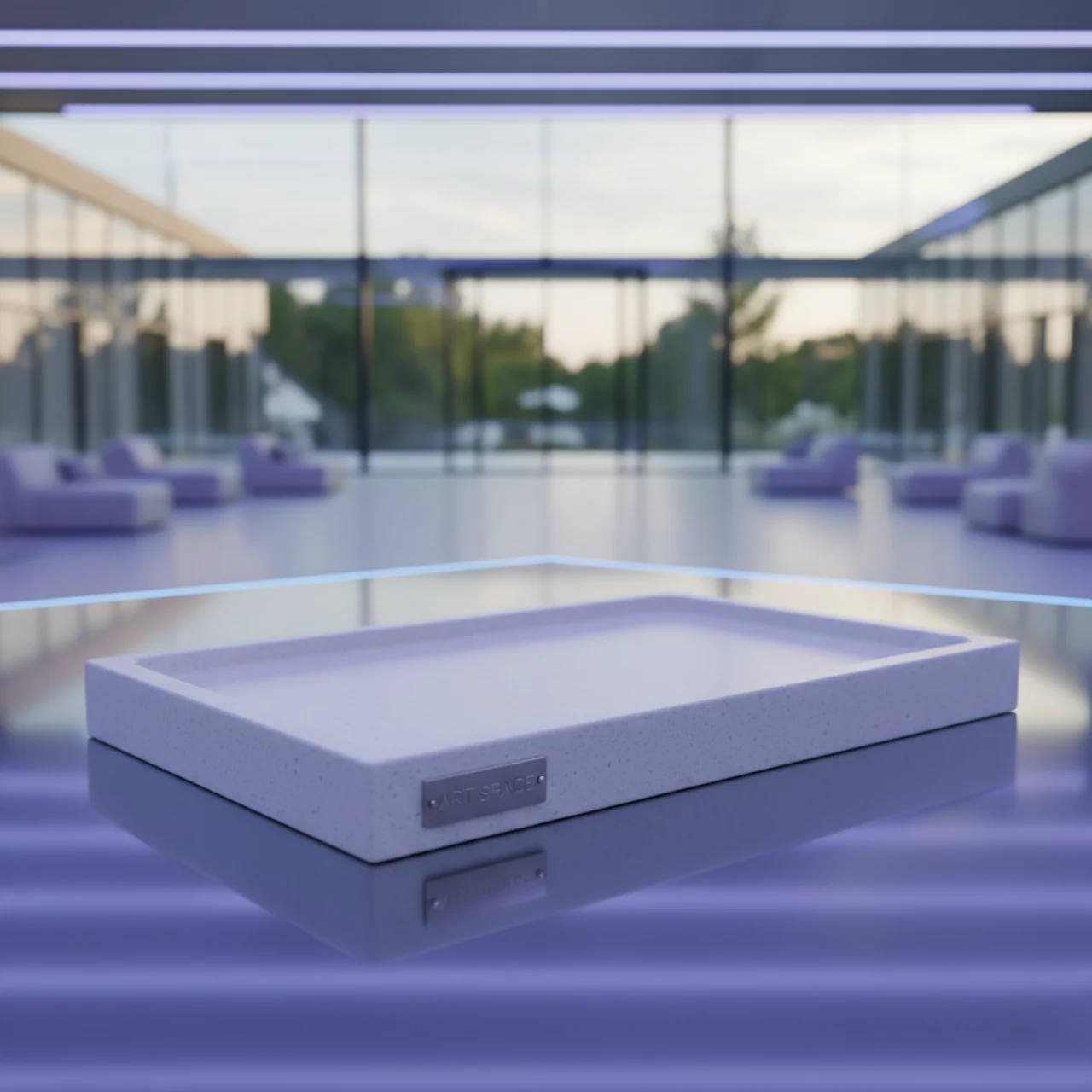 Аренда Блюдо для подачи из белого Блюдо базальта 235х117 мм в санатории «Октябрьский» — ART SPACE