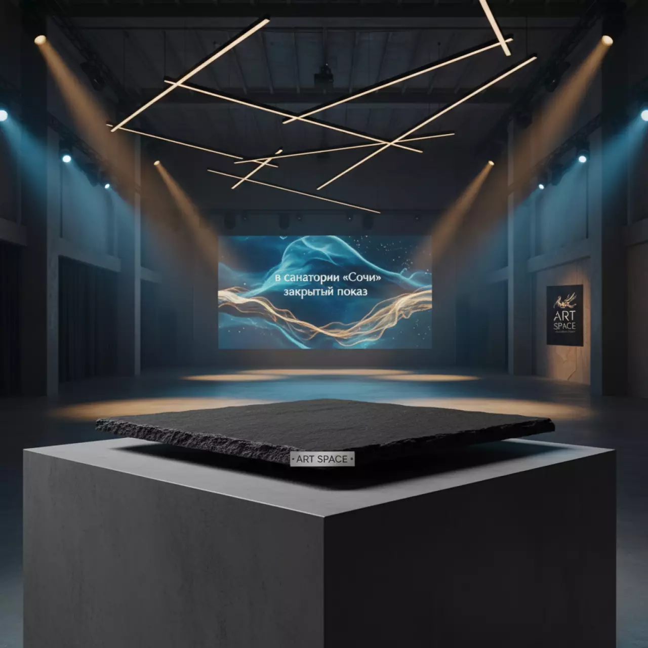 Аренда Блюдо для подачи из Блюдо базальта Revol 32 см в санатории «Сочи» — ART SPACE