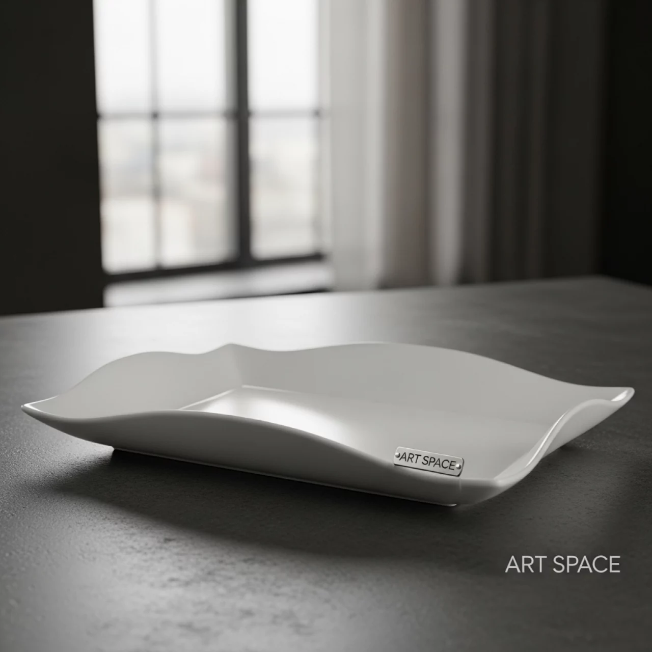 Аренда Блюдо для подачи с волнистым краем Токио 215х145 мм высота 25 мм в City Park Hotel Sochi — ART SPACE