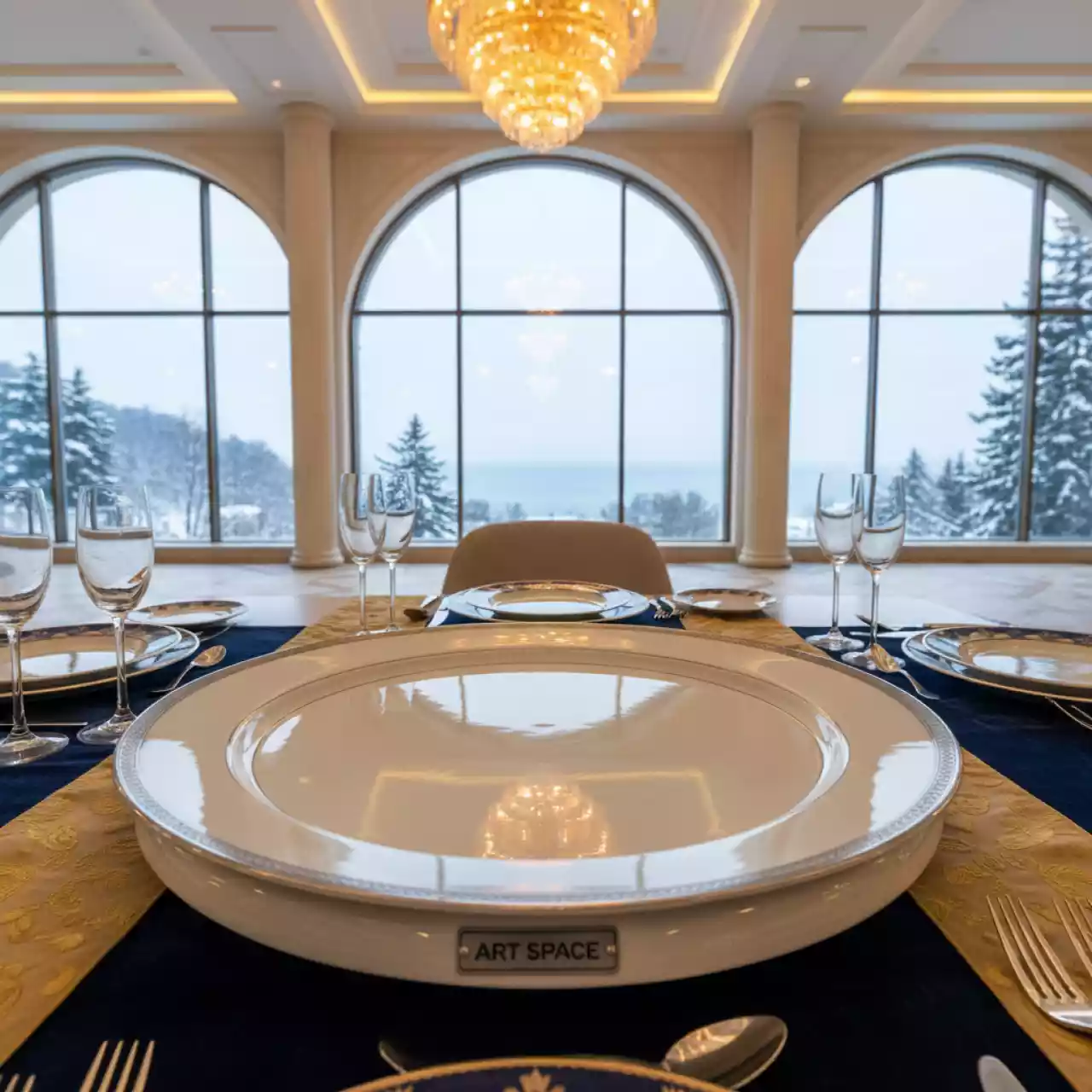 Аренда Блюдо круглое D 40 см в санатории «Черноморье» — ART SPACE