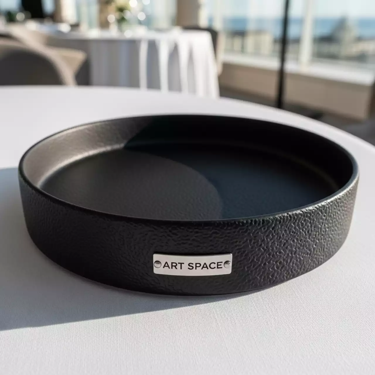 Аренда Блюдо круглое для подачи Блюдо базальт черное Revol Франция 320 мм в отеле Hyatt Regency Sochi — ART SPACE