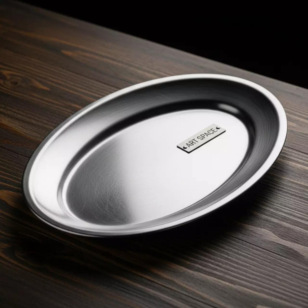 Аренда Блюдо металлическое овальное диаметр 35 см в санатории «Заполярье» — ART SPACE