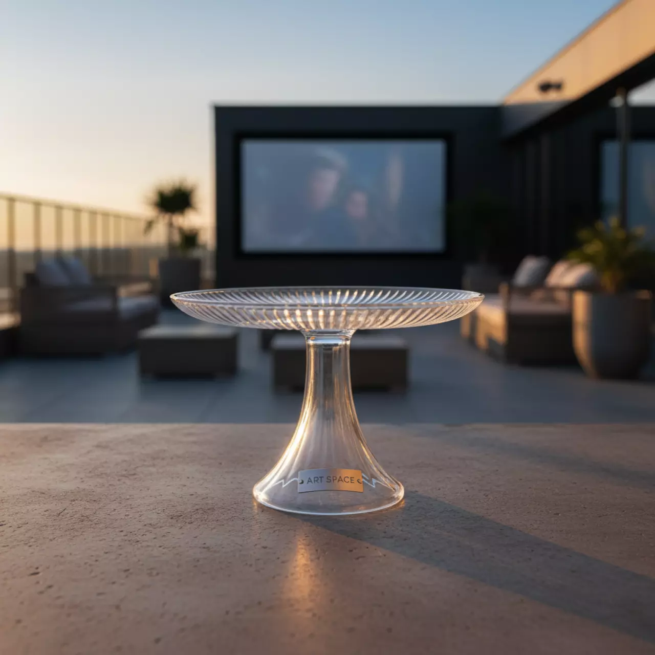 Аренда Блюдо на ножке Аврора 20,5 см в Courtyard by Marriott Sochi — ART SPACE