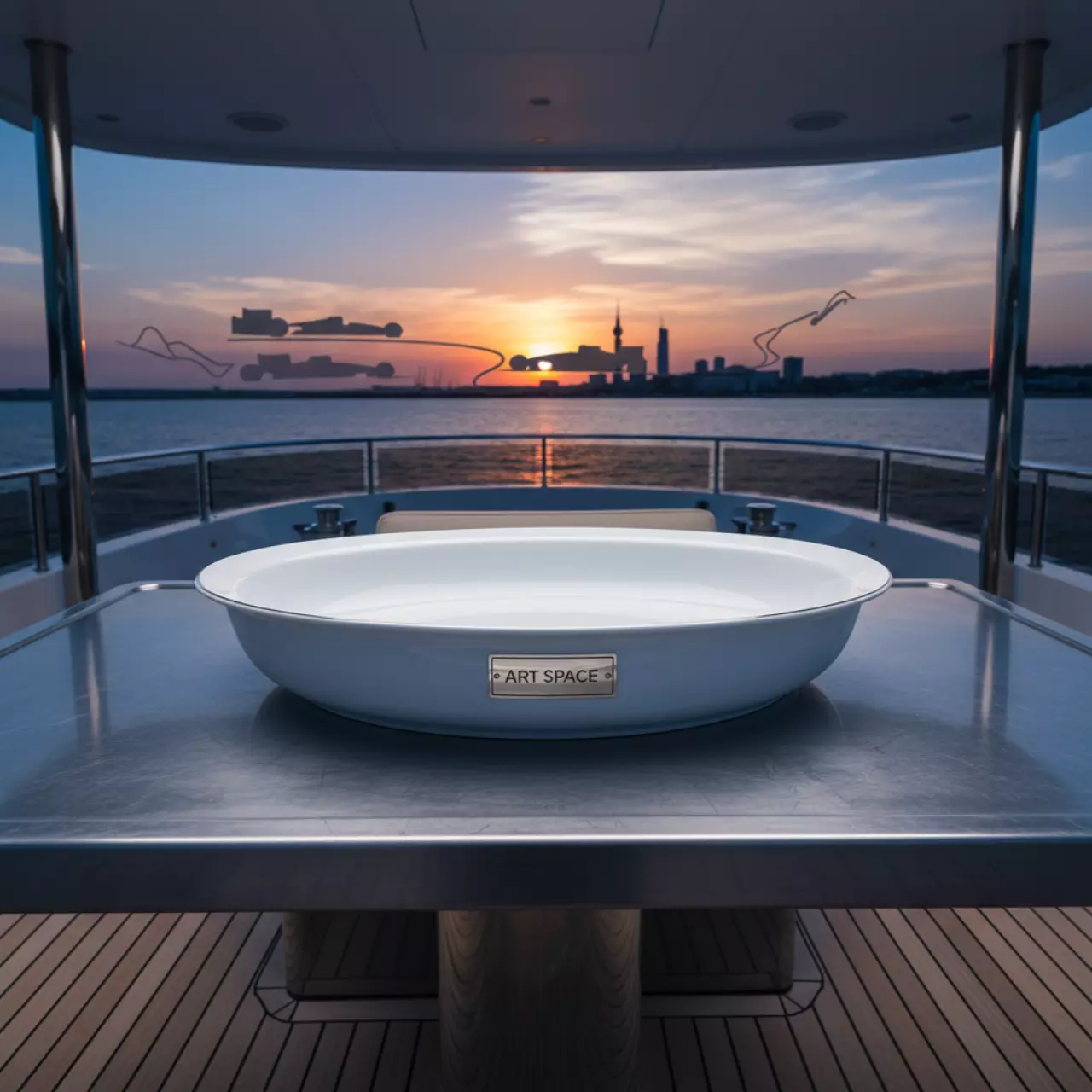 Аренда Блюдо овальное с внутренним бортом Schoenwald 33х24 см на VIP-яхте (Имеретинский порт) — ART SPACE