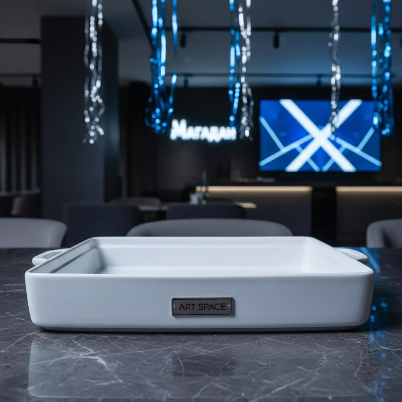 Аренда Блюдо прямоугольное 45х27 см в ресторане «Магадан» — ART SPACE