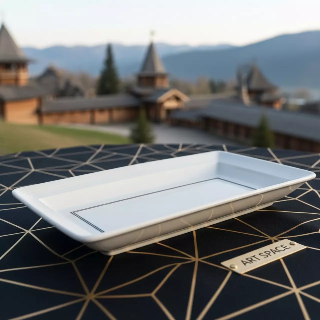 Аренда Блюдо прямоугольное Bonna 34х15 см в этно-парке «Моя Россия» — ART SPACE