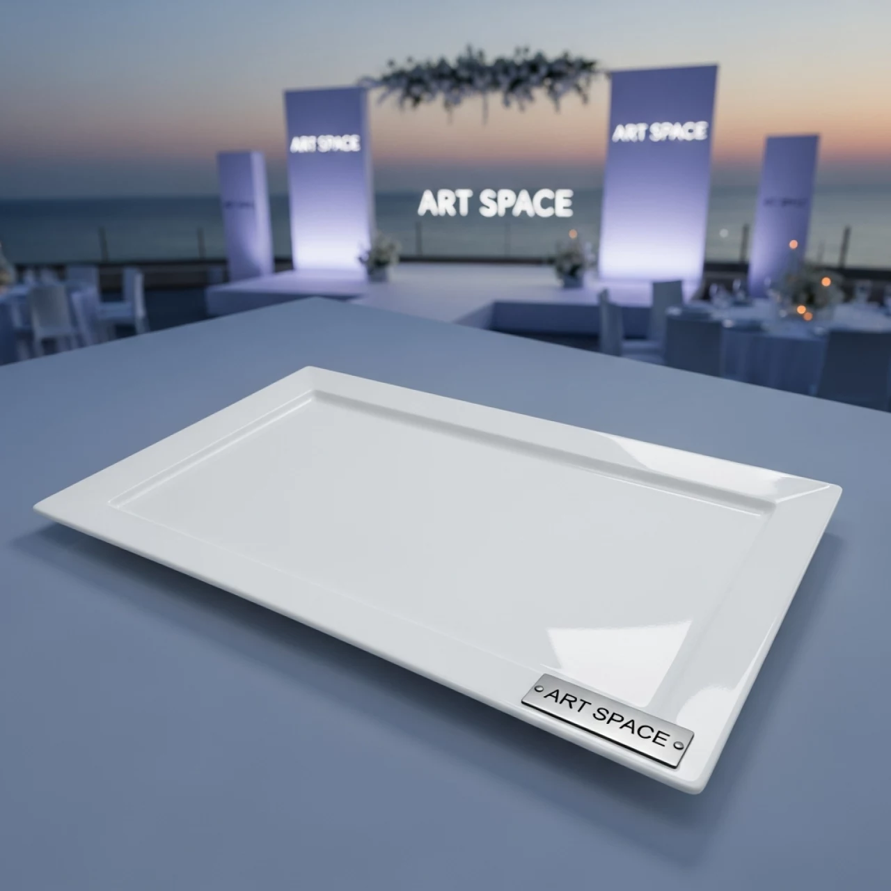 Аренда Блюдо прямоугольное Bonna меламин 530х160 мм на территории Морпорта Сочи — ART SPACE