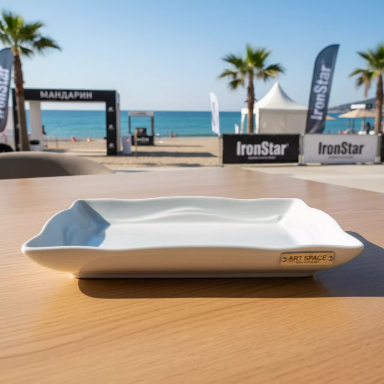 Аренда Блюдо прямоугольное Chan Wave Quadro 230 мм на пляже «Мандарин» — ART SPACE